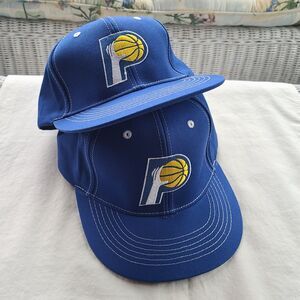 Indiana Pacers Snapback Hat Lot of Two – Royal Blue Modern NBA Basketball Caps